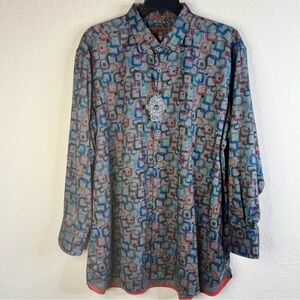 NWT Luchiano Visconti Black Label Shirt Big & Tall Mens Sz 2XLB